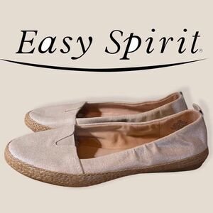 Easy Spirit E360 Metallic Slip-on Loafers 7.5